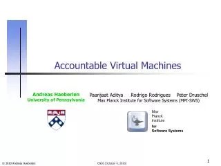 accountable virtual machines