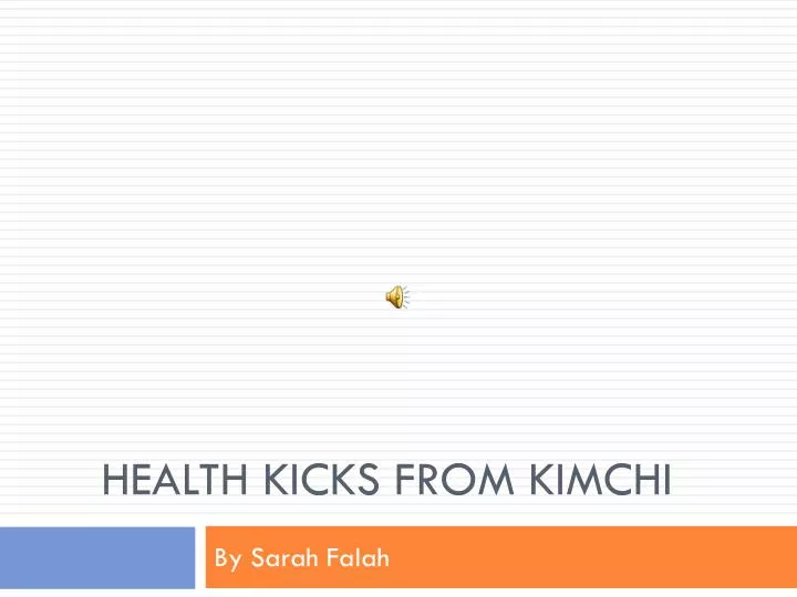 health kicks from kimchi