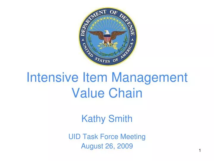 intensive item management value chain
