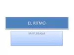 EL RITMO - slide 1