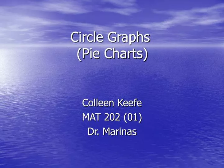circle graphs pie charts