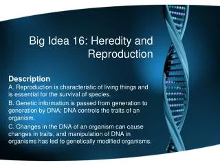 Big Idea 16: Heredity and Reproduction
