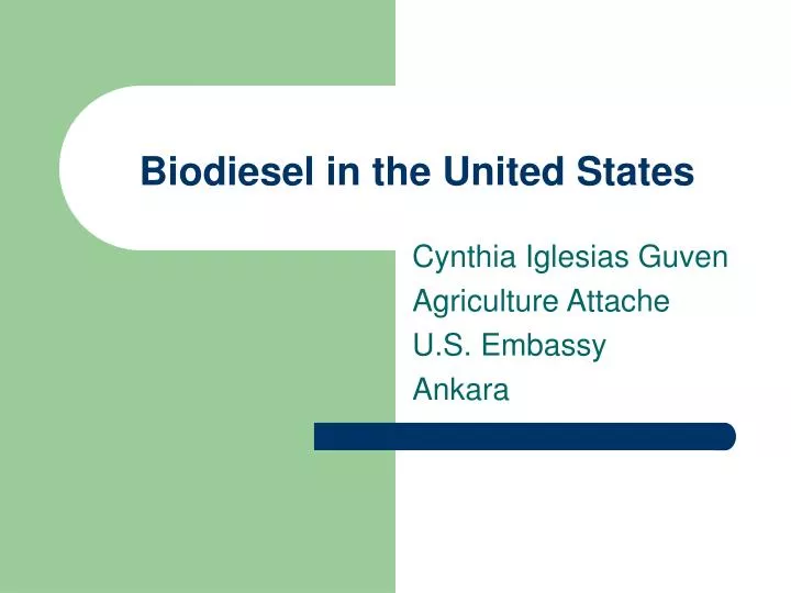 biodiesel in the united states
