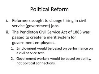 political reform