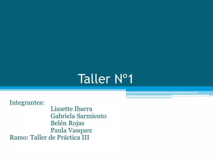 taller n 1