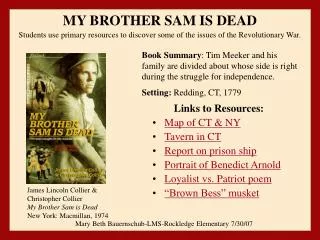 MY BROTHER SAM IS DEAD