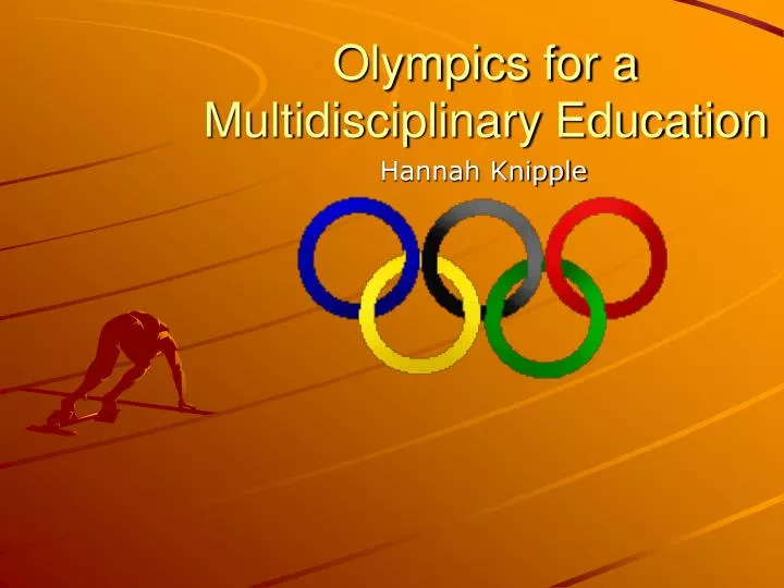 olympics for a multidisciplinary education