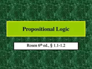 Propositional Logic