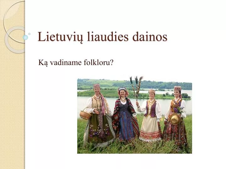 lietuvi liaudies dainos
