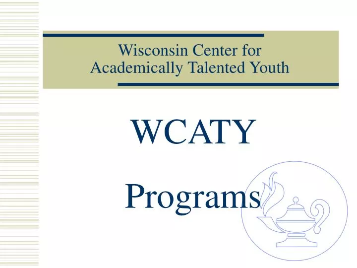 wisconsin center for academically talented youth