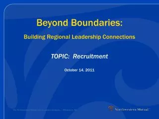 Beyond Boundaries: Building Regional Leadership Connections