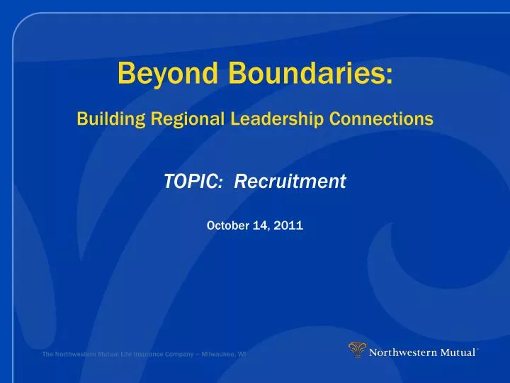beyond boundaries building regional leadership connections