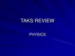 TAKS REVIEW