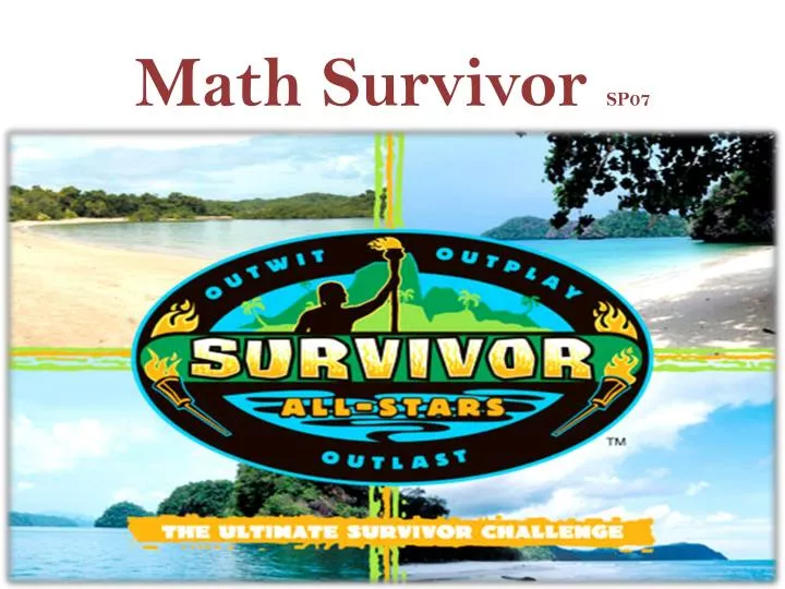 math survivor sp07