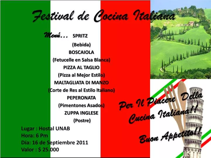 festival de cocina italiana