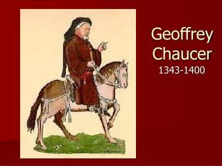 geoffrey chaucer
