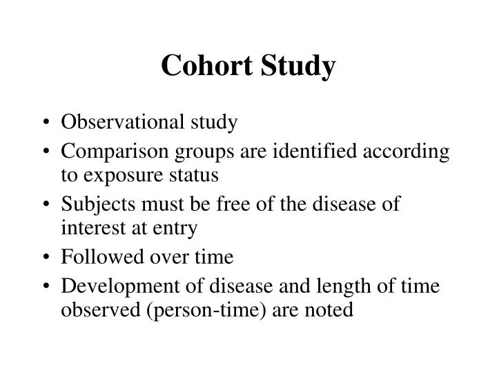 cohort study