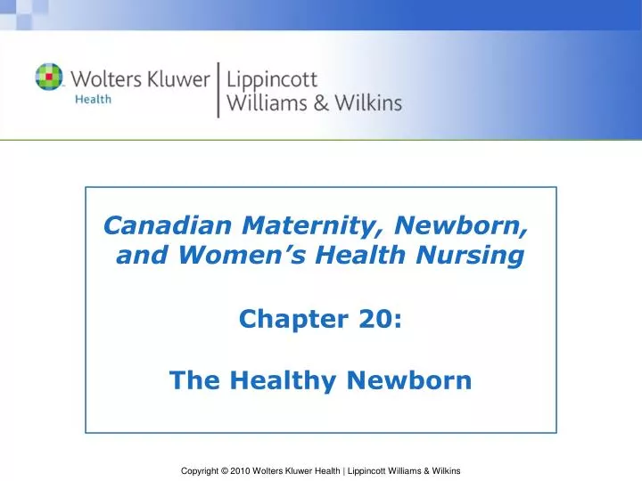 chapter 20 the healthy newborn