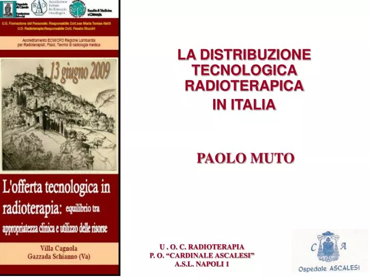 la distribuzione tecnologica radioterapica in italia