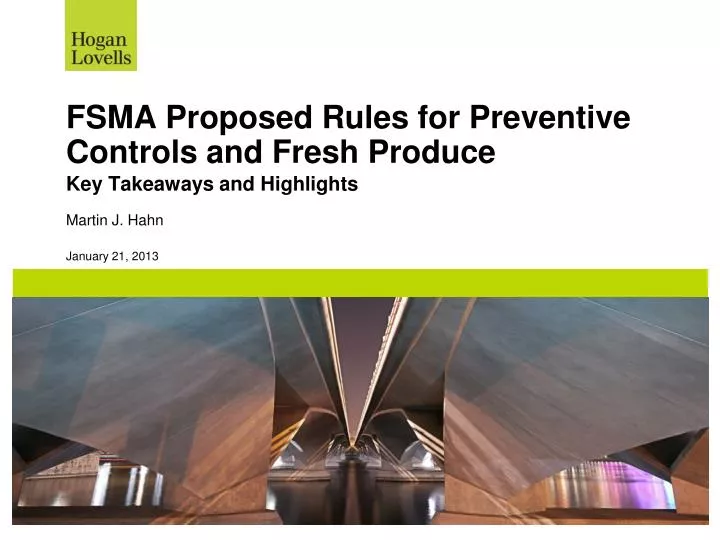 fsma proposed rules for preventive controls and fresh produce