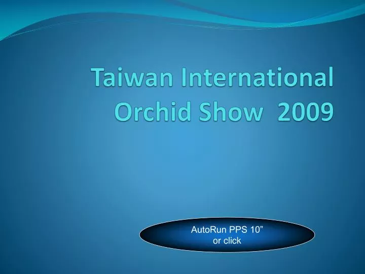 taiwan international orchid show 2009