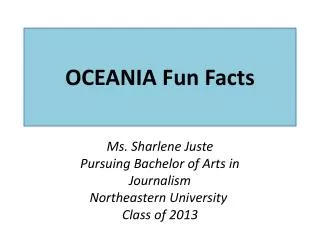 OCEANIA Fun Facts