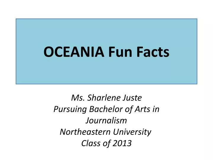 oceania fun facts