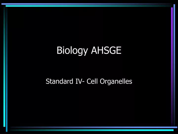 biology ahsge