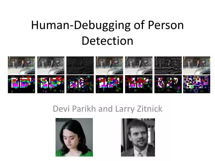 human debugging of person detection