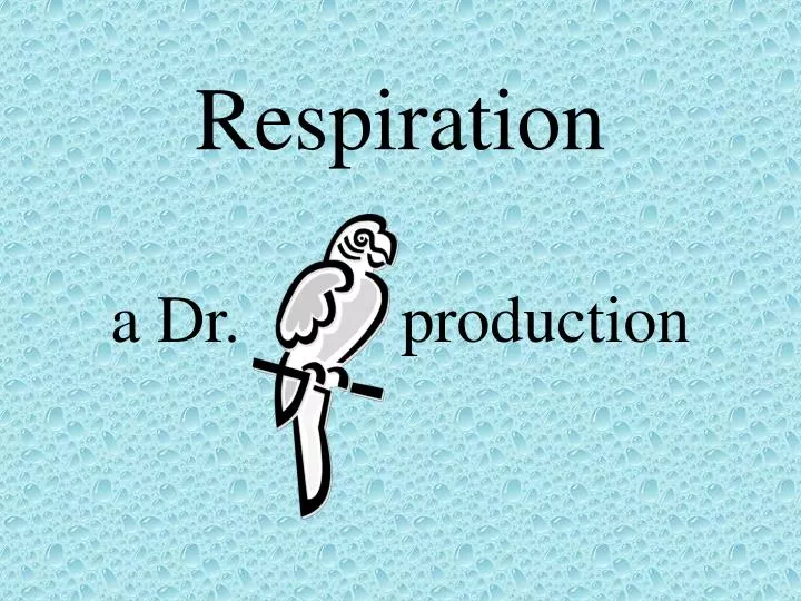 respiration a dr production