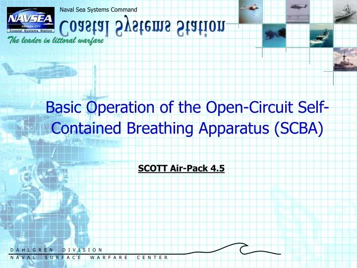basic operation of the open circuit self contained breathing apparatus scba