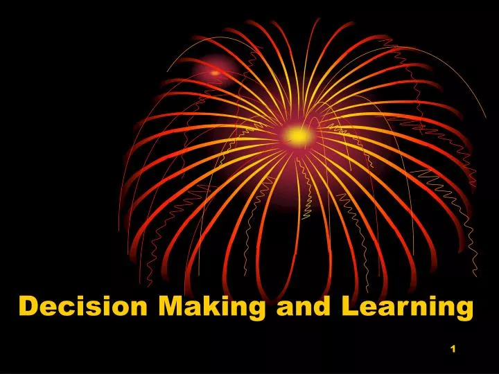 decision making and learning