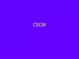 CSCW