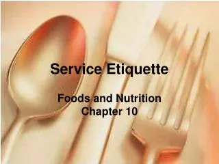 Service Etiquette