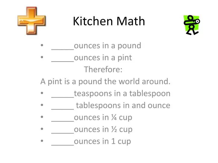 kitchen math