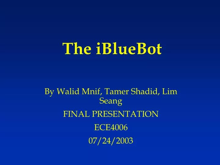 the ibluebot