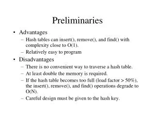 preliminaries