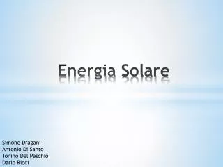 energia solare