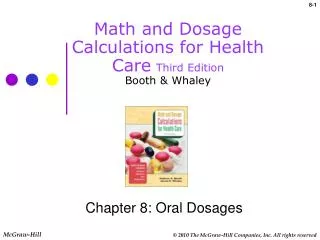 math and dosage calculations for health care third edition booth whaley