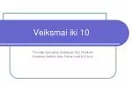 Veiksmai iki 10 - slide 1