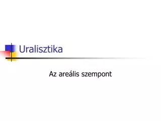 uralisztika