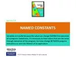 Named Constants - slide 1