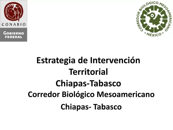 estrategia de intervenci n territorial chiapas tabasco
