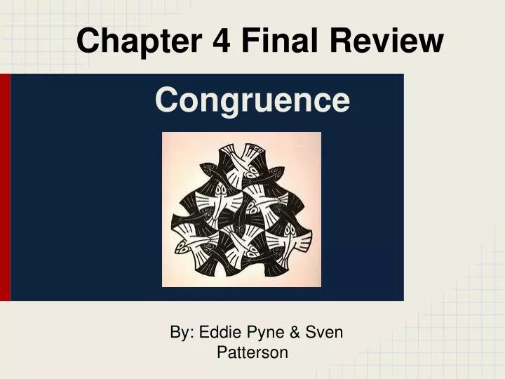 chapter 4 final review