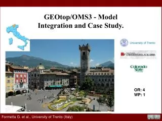 GEOtop /OMS3 - Model Integration and Case Study.