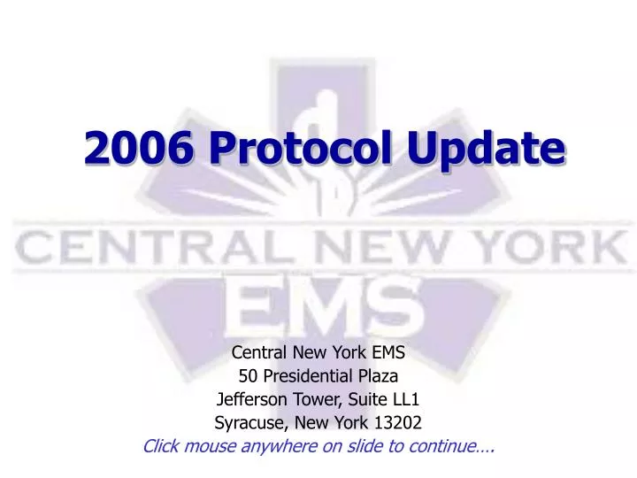 2006 protocol update