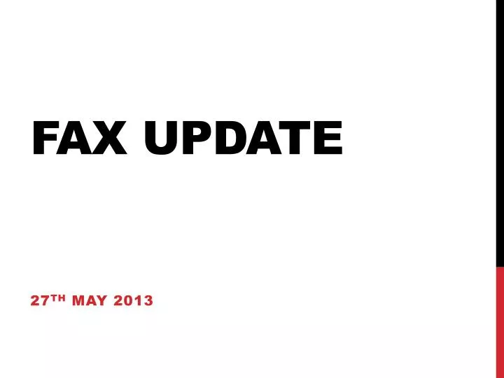 fax update
