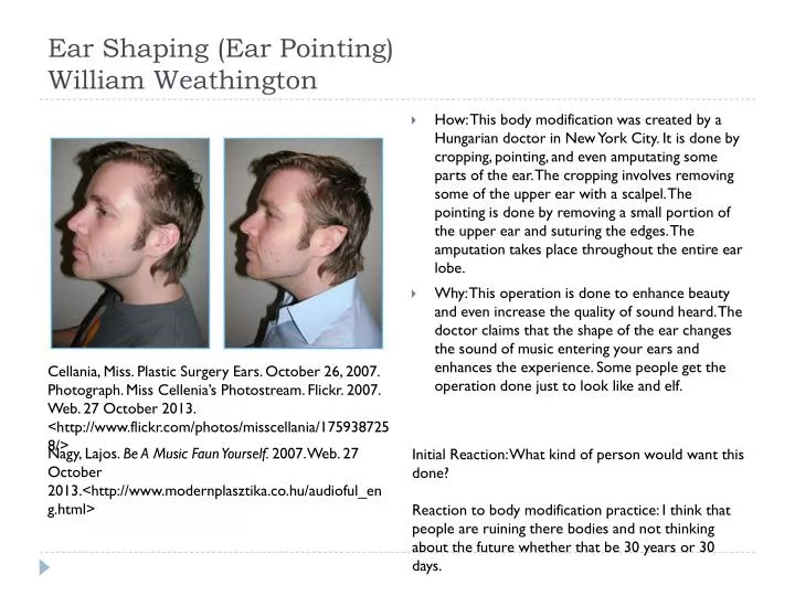 ear shaping ear pointing william weathington