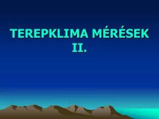terepklima m r sek ii