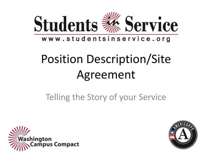 position description site agreement